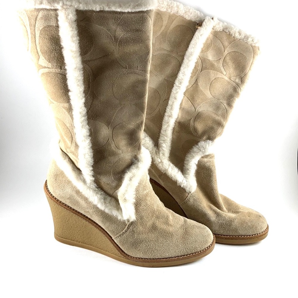 Coach Genuine Suede Boots
